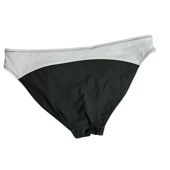 Athleta Colorblock Zip Front Bikini size Small Olive - Picture 8 of 11